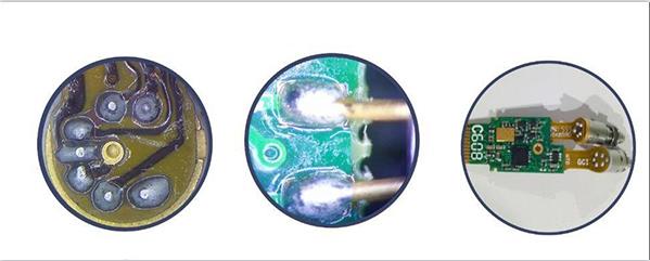 光通訊FPC軟板與光器件焊接， PCB硬板與光器件焊接圖示